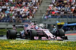 Sergio Perez (MEX) Sahara Force India F1 VJM10. 08.07.2017. Formula 1 World Championship, Rd 9, Austrian Grand Prix, Spielberg, Austria, Qualifying Day.