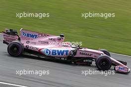 Sergio Perez (MEX) Sahara Force India F1   08.07.2017. Formula 1 World Championship, Rd 9, Austrian Grand Prix, Spielberg, Austria, Qualifying Day.