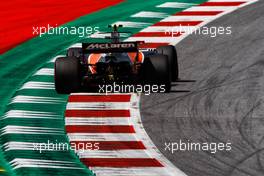 Stoffel Vandoorne (BEL) McLaren MCL32. 08.07.2017. Formula 1 World Championship, Rd 9, Austrian Grand Prix, Spielberg, Austria, Qualifying Day.