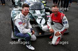 (L to R): Guy Smith (GBR) and Tom Kristensen (DEN) with the Bentley Speed 8 sports car. 08.07.2017. Formula 1 World Championship, Rd 9, Austrian Grand Prix, Spielberg, Austria, Qualifying Day.