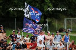 Fans and flags for Max Verstappen (NLD) Red Bull Racing. 08.07.2017. Formula 1 World Championship, Rd 9, Austrian Grand Prix, Spielberg, Austria, Qualifying Day.