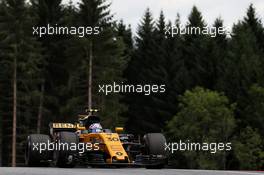 Jolyon Palmer (GBR) Renault Sport F1 Team RS17. 08.07.2017. Formula 1 World Championship, Rd 9, Austrian Grand Prix, Spielberg, Austria, Qualifying Day.
