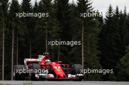 Kimi Raikkonen (FIN) Ferrari SF70H. 08.07.2017. Formula 1 World Championship, Rd 9, Austrian Grand Prix, Spielberg, Austria, Qualifying Day.