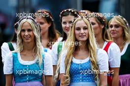 Grid girls. 08.07.2017. Formula 1 World Championship, Rd 9, Austrian Grand Prix, Spielberg, Austria, Qualifying Day.