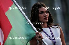 Grid girl. 23.06.2017. Formula 1 World Championship, Rd 8, Azerbaijan Grand Prix, Baku Street Circuit, Azerbaijan, Practice Day.