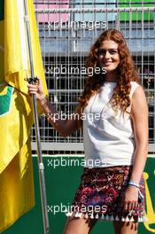 Grid girl. 25.06.2017. Formula 1 World Championship, Rd 8, Azerbaijan Grand Prix, Baku Street Circuit, Azerbaijan, Race Day.