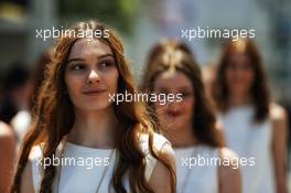 Grid girls. 24.06.2017. Formula 1 World Championship, Rd 8, Azerbaijan Grand Prix, Baku Street Circuit, Azerbaijan, Qualifying Day.