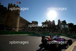 Carlos Sainz Jr (ESP) Scuderia Toro Rosso  24.06.2017. Formula 1 World Championship, Rd 8, Azerbaijan Grand Prix, Baku Street Circuit, Azerbaijan, Qualifying Day.