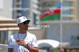 Lewis Hamilton (GBR) Mercedes AMG F1   25.06.2017. Formula 1 World Championship, Rd 8, Azerbaijan Grand Prix, Baku Street Circuit, Azerbaijan, Race Day.