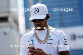 Lewis Hamilton (GBR) Mercedes AMG F1. 25.06.2017. Formula 1 World Championship, Rd 8, Azerbaijan Grand Prix, Baku Street Circuit, Azerbaijan, Race Day.