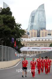 Sebastian Vettel (GER) Scuderia Ferrari  22.06.2017. Formula 1 World Championship, Rd 8, Azerbaijan Grand Prix, Baku Street Circuit, Azerbaijan, Preparation Day.