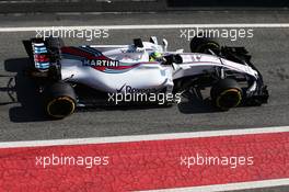 Felipe Massa (BRA) Williams FW40. 27.02.2017. Formula One Testing, Day One, Barcelona, Spain. Monday.