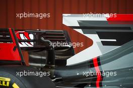 Haas VF-17 engine cover. 27.02.2017. Formula One Testing, Day One, Barcelona, Spain. Monday.
