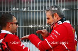 Maurizio Arrivabene (ITA) Ferrari Team Principal (Right). 27.02.2017. Formula One Testing, Day One, Barcelona, Spain. Monday.