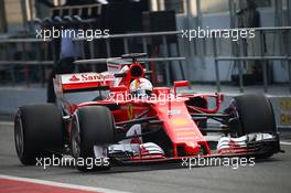 Sebastian Vettel (GER) Ferrari SF70H. 27.02.2017. Formula One Testing, Day One, Barcelona, Spain. Monday.