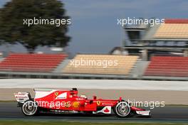 Sebastian Vettel (GER) Scuderia Ferrari  27.02.2017. Formula One Testing, Day One, Barcelona, Spain. Monday.