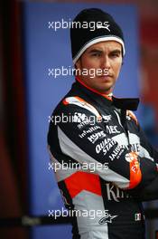 Sergio Perez (MEX) Sahara Force India F1. 27.02.2017. Formula One Testing, Day One, Barcelona, Spain. Monday.