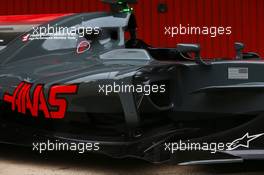 Haas VF-17 sidepod. 27.02.2017. Formula One Testing, Day One, Barcelona, Spain. Monday.