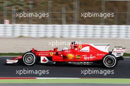 Sebastian Vettel (GER) Ferrari SF70H. 27.02.2017. Formula One Testing, Day One, Barcelona, Spain. Monday.