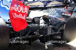Scuderia Toro Rosso STR12 rear diffuser detail. 27.02.2017. Formula One Testing, Day One, Barcelona, Spain. Monday.