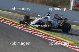 Felipe Massa (BRA) Williams FW40 spins. 27.02.2017. Formula One Testing, Day One, Barcelona, Spain. Monday.