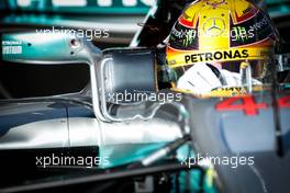 Lewis Hamilton (GBR) Mercedes AMG F1 W08. 27.02.2017. Formula One Testing, Day One, Barcelona, Spain. Monday.
