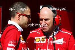 Jock Clear (GBR) Ferrari Engineering Director (Right). 27.02.2017. Formula One Testing, Day One, Barcelona, Spain. Monday.