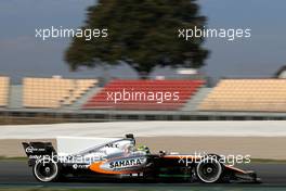 Sergio Perez (MEX) Sahara Force India F1   27.02.2017. Formula One Testing, Day One, Barcelona, Spain. Monday.