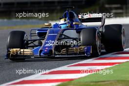 Marcus Ericsson (SWE) Sauber F1 Team  01.03.2017. Formula One Testing, Day Three, Barcelona, Spain. Wednesday.