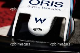 Williams FW40 nosecone. 01.03.2017. Formula One Testing, Day Three, Barcelona, Spain. Wednesday.