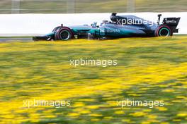Valtteri Bottas (FIN) Mercedes AMG F1 W08. 01.03.2017. Formula One Testing, Day Three, Barcelona, Spain. Wednesday.
