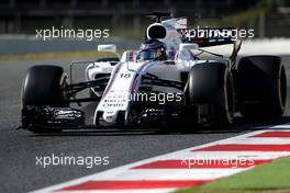 Lance Stroll (CDN) Williams F1 Team  01.03.2017. Formula One Testing, Day Three, Barcelona, Spain. Wednesday.