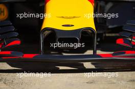 Red Bull Racing RB13 nosecone air duct. 01.03.2017. Formula One Testing, Day Three, Barcelona, Spain. Wednesday.