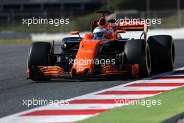 Fernando Alonso (ESP) McLaren F1  01.03.2017. Formula One Testing, Day Three, Barcelona, Spain. Wednesday.