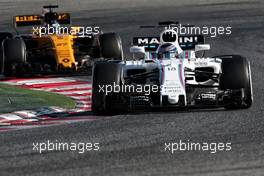 Lance Stroll (CDN) Williams FW40. 01.03.2017. Formula One Testing, Day Three, Barcelona, Spain. Wednesday.
