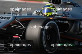 Sergio Perez (MEX) Sahara Force India F1 VJM10. 10.03.2017. Formula One Testing, Day Four, Barcelona, Spain. Friday.