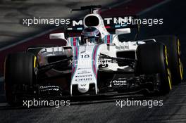 Lance Stroll (CDN) Williams FW40. 10.03.2017. Formula One Testing, Day Four, Barcelona, Spain. Friday.