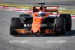 Stoffel Vandoorne (BEL) McLaren MCL32. 10.03.2017. Formula One Testing, Day Four, Barcelona, Spain. Friday.