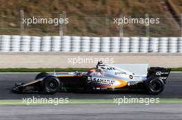 Esteban Ocon (FRA) Sahara Force India F1 VJM10. 09.03.2017. Formula One Testing, Day Three, Barcelona, Spain. Thursday.