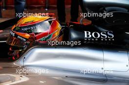 Lewis Hamilton (GBR) Mercedes AMG F1 W08. 09.03.2017. Formula One Testing, Day Three, Barcelona, Spain. Thursday.