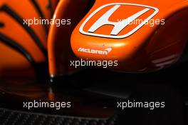 McLaren MCL32 nosecone. 09.03.2017. Formula One Testing, Day Three, Barcelona, Spain. Thursday.