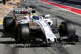 Felipe Massa (BRA) Williams FW40. 07.03.2017. Formula One Testing, Day One, Barcelona, Spain. Tuesday.