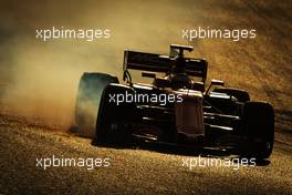Stoffel Vandoorne (BEL) McLaren MCL32 locks up under braking. 07.03.2017. Formula One Testing, Day One, Barcelona, Spain. Tuesday.