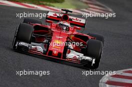 Kimi Raikkonen (FIN) Ferrari SF70H. 08.03.2017. Formula One Testing, Day Two, Barcelona, Spain. Wednesday.