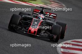 Romain Grosjean (FRA) Haas F1 Team VF-17. 08.03.2017. Formula One Testing, Day Two, Barcelona, Spain. Wednesday.