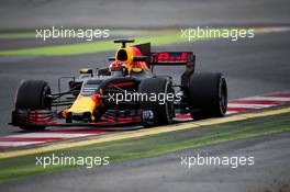 Max Verstappen (NLD) Red Bull Racing RB13. 08.03.2017. Formula One Testing, Day Two, Barcelona, Spain. Wednesday.