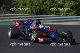 Sean Gelael (IDN) Scuderia Toro Rosso STR12 Test Driver. 01.08.2017. Formula 1 Testing, Budapest, Hungary.