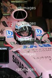 Lucas Auer (AUT) Sahara Force India F1 VJM10 Test Driver. 01.08.2017. Formula 1 Testing, Budapest, Hungary.