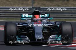 George Russell (GBR) Mercedes AMG F1 W08 Test Driver. 01.08.2017. Formula 1 Testing, Budapest, Hungary.