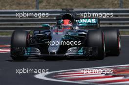George Russell (GBR) Mercedes AMG F1 W08 Test Driver. 01.08.2017. Formula 1 Testing, Budapest, Hungary.